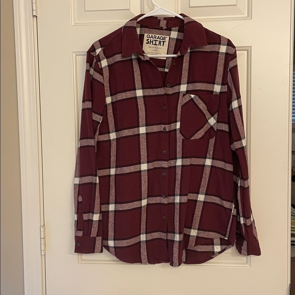 Garage flannel button down shirt - Boyfriend fit Small